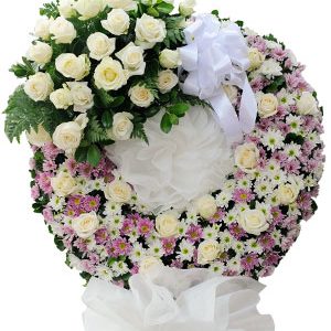 Hoa chia buồn -  vòng hoa tang lễ 48