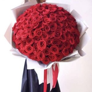 Bó hoa hồng tươi 99 bông cao cấp
