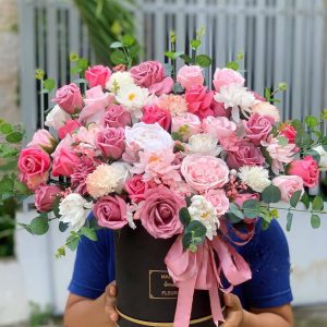 giỏ hoa sáp Thùy mị