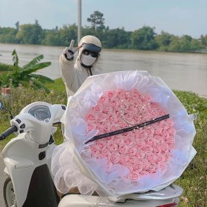 hoa sáp 200 bông hồng