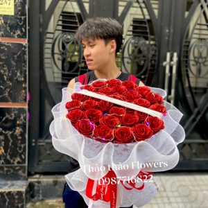 Hoa sáp kim tuyến 30 bông
