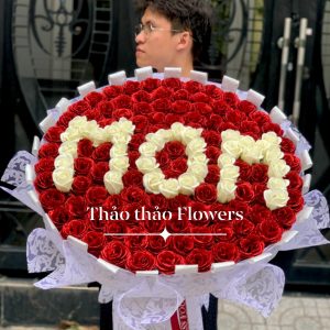 hoa sáp 99 bông Mom