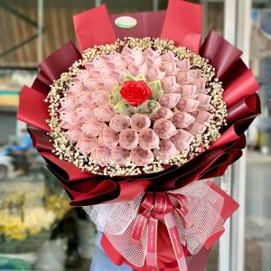 Hoa Tiền 50k 50 tờ mix 5 tờ 100k