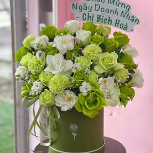 Giỏ hoa sáp thơm vững tiến